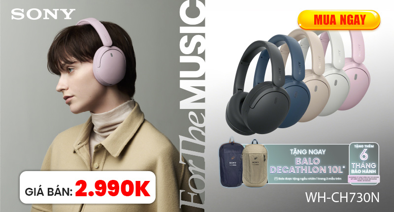Mở Bán Chính Thức Tai nghe Sony WH-CH730N