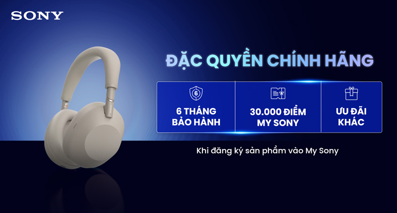 Đăng ký Loa vào My Sony nhận thêm 6 tháng bảo hành