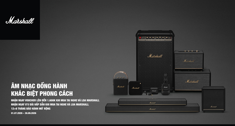 Mua Loa Và Tai Nghe Marshall Nhận Ưu Đãi Lên Tới 1600K