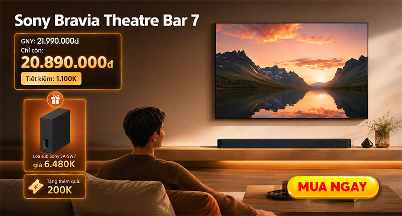 Mua Loa Sony BRAVIA Theatre Bar 7 Nhận Quà Hấp Dẫn