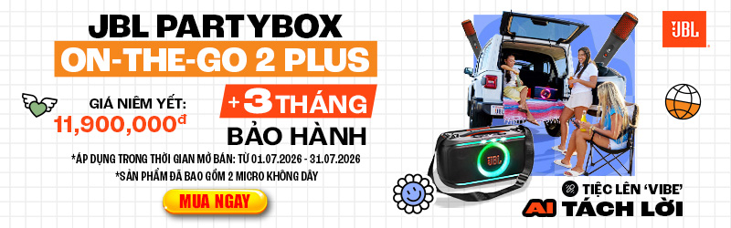 Mở bán Loa JBL Partybox On The Go 2 Plus