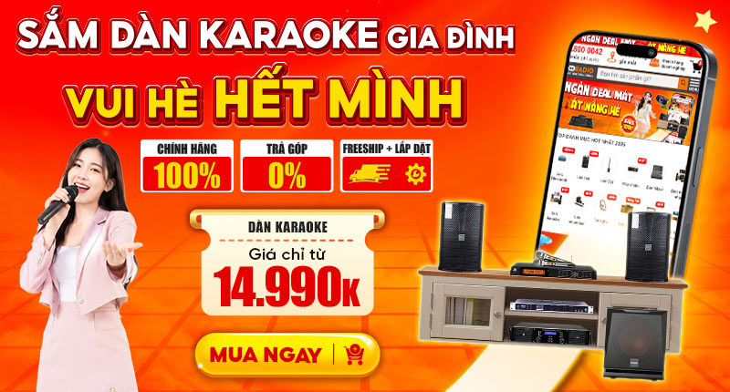 Sắm Dàn Karaoke Gia Đình Vui Hè Hết Mình