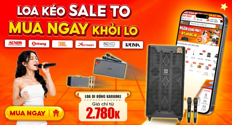 Loa Di Động Karaoke Chính Hãng Chỉ Từ 2780k
