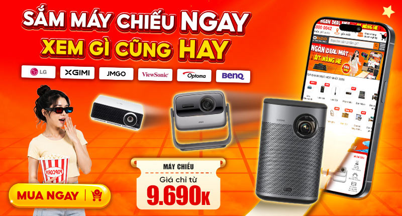 Mua Máy Chiếu Ngay Chill Hè Mê Say