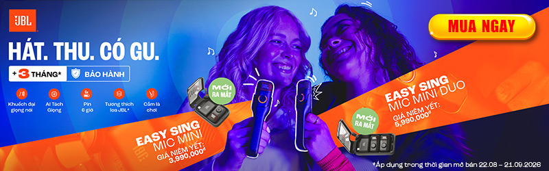 Mở bán JBL Easysing Mic Mini Duo