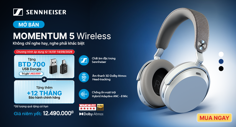Mở bán Sennheiser Momentum 5 Wireless