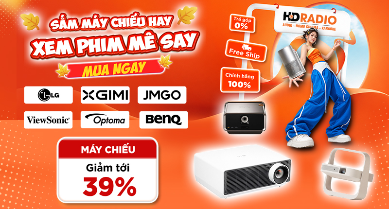 Sắm Máy Chiếu Hay Xem Phim Mê Say Giảm Tới 39%