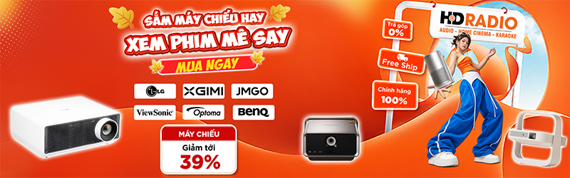 Sắm Máy Chiếu Hay Xem Phim Mê Say Giảm Tới 39%