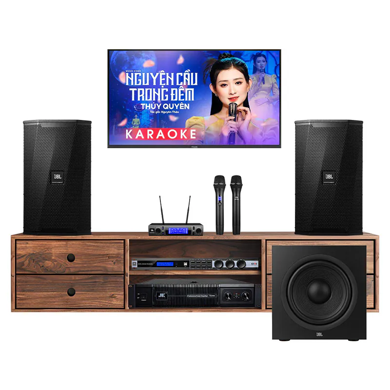 Dàn karaoke gia đình GD129 (JBL KPS2, KX190, VM300, JKAudio D2600, Stage 220P)
