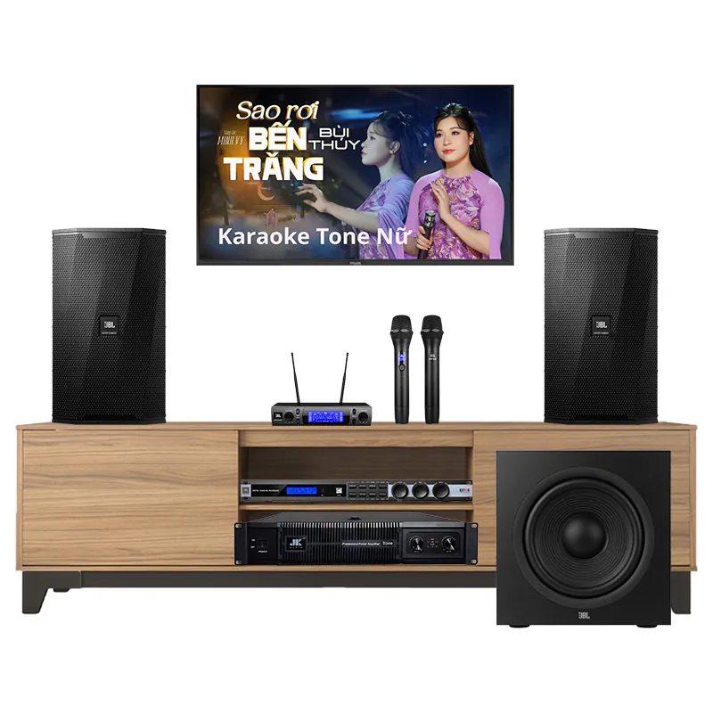 Dàn karaoke gia đình GD131 (JBL KPS1, JKaudio D2600, JBL KX190, JBL VM300, JBL Stage 220P)