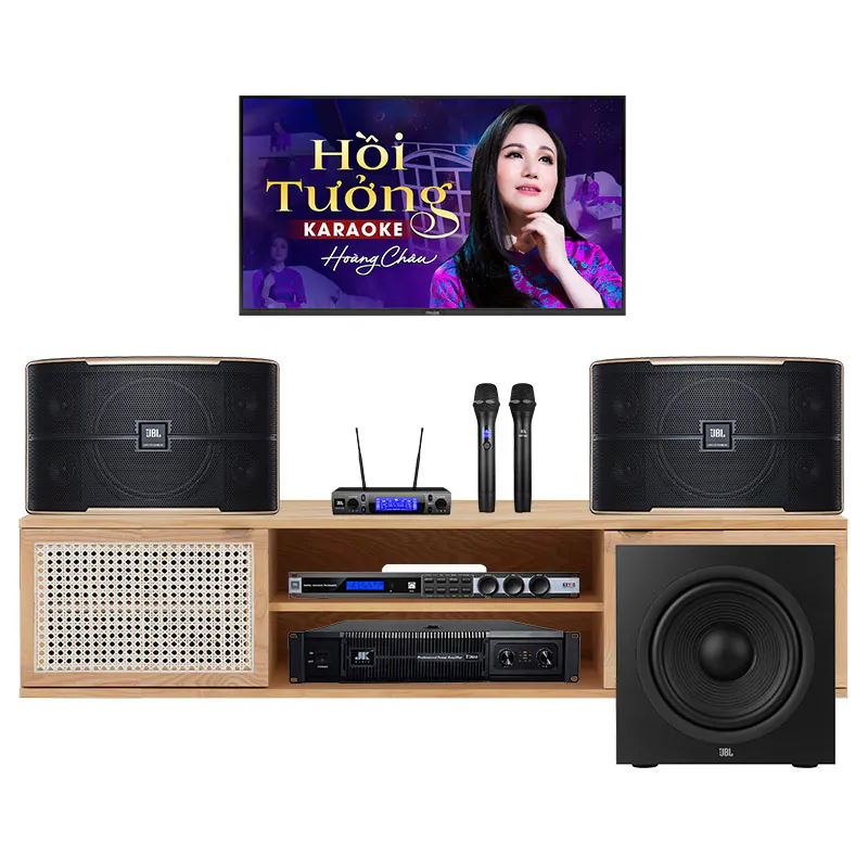 Dàn karaoke gia đình GD142 (JBL Pasion 12, KX190, VM300, Stage 220P, JKAudio D2600)