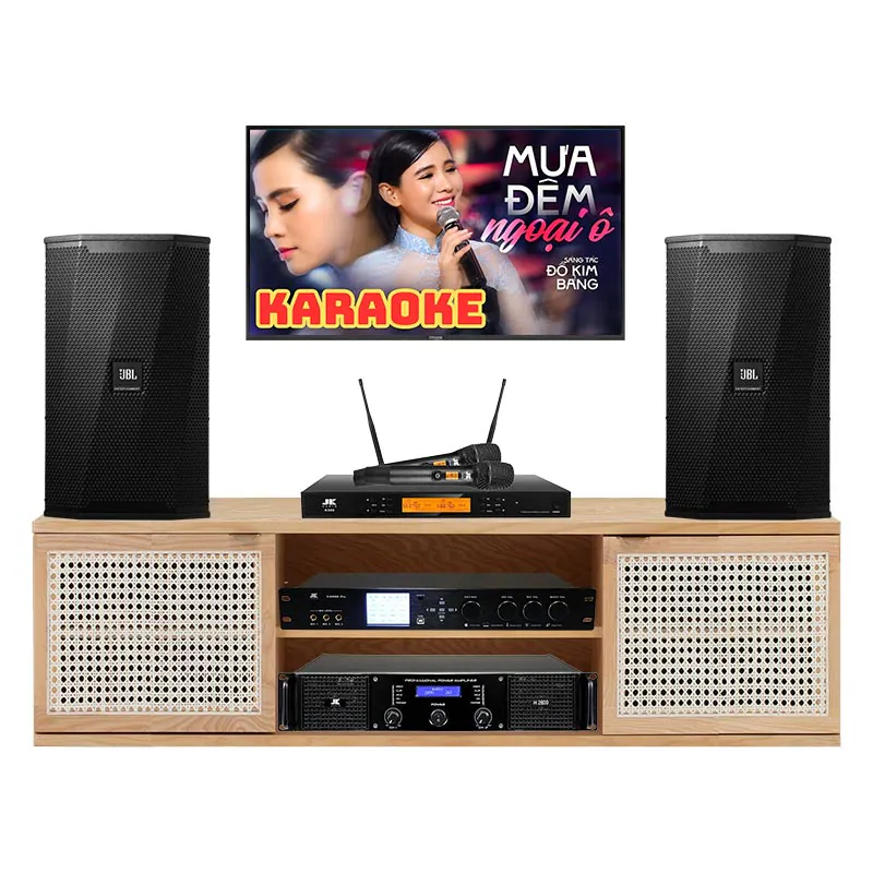 Dàn karaoke JBL cao cấp GD66 (Loa JBL KPS2, Đẩy JK H2600,  Vang JK X9000 Pro, Mic JKAudio K500)