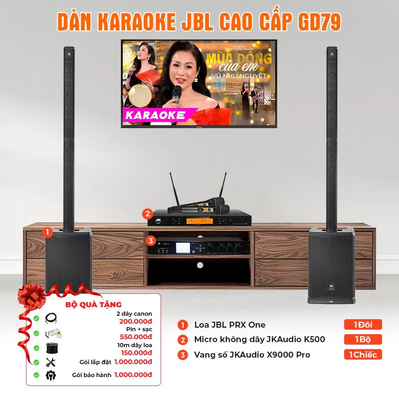 Dàn karaoke JBL cao cấp GD79 Hát Cực Hay | Quà Cực To