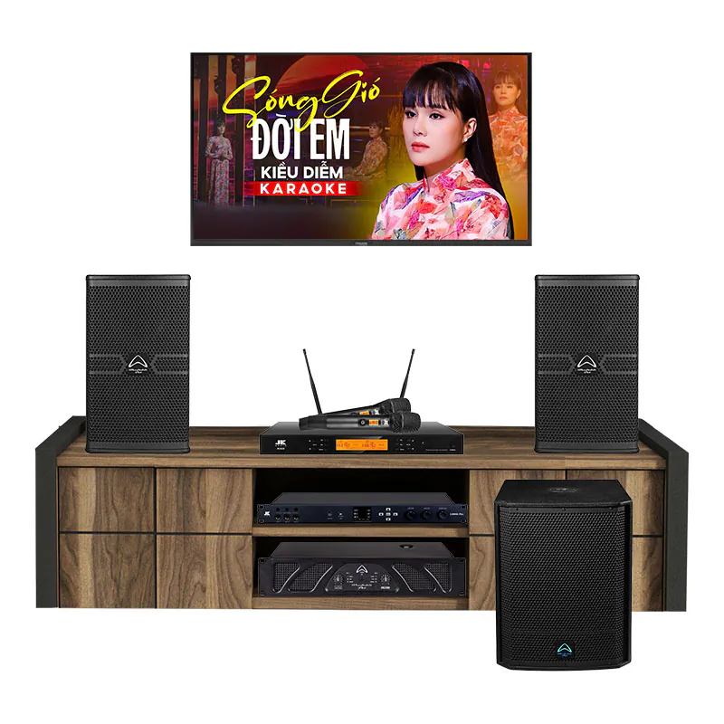 Dàn Karaoke Cao Cấp HDR48( Whafedale Anglo E10, XR2500, Jkaudio X6000 Plus, K500, Sub )