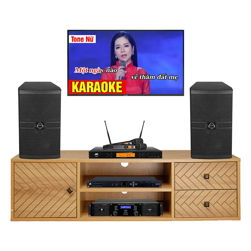 Dàn Karaoke Cao Cấp HDR52 ( Whafedale Anglo E12, Công suất, Jkaudio X6000 Plus, K500 )