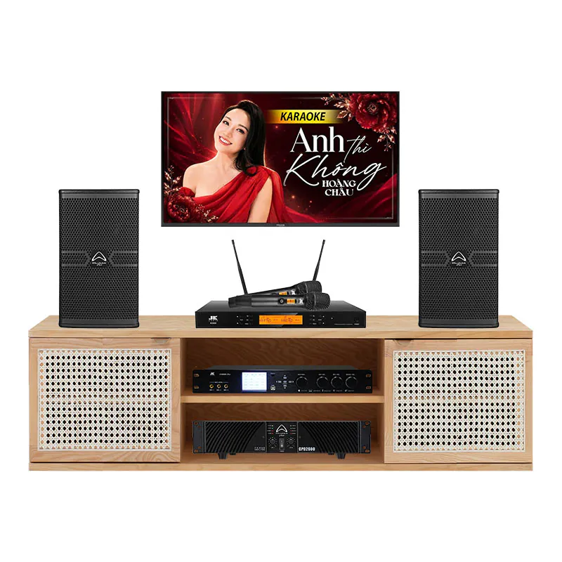 Dàn karaoke cao cấp HDR85 (Wharfedale Anglo E10, CPD2600, JKaudio X9000 Pro, K500)