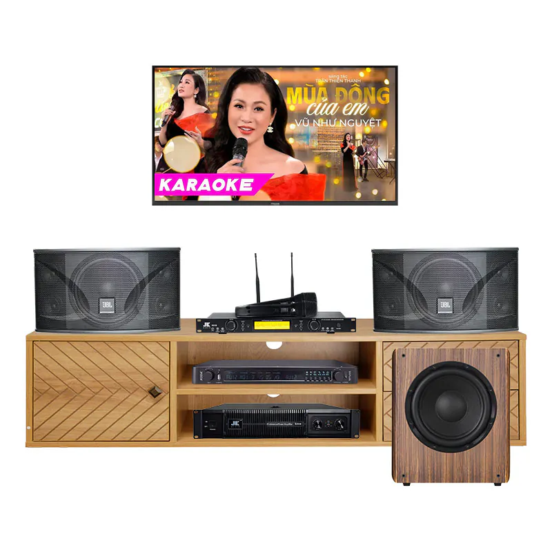 Dàn karaoke gia đình HK111 (JBL Ki110, Koda S8 Plus, JKAudio D2600, K310, Kadma SU30)