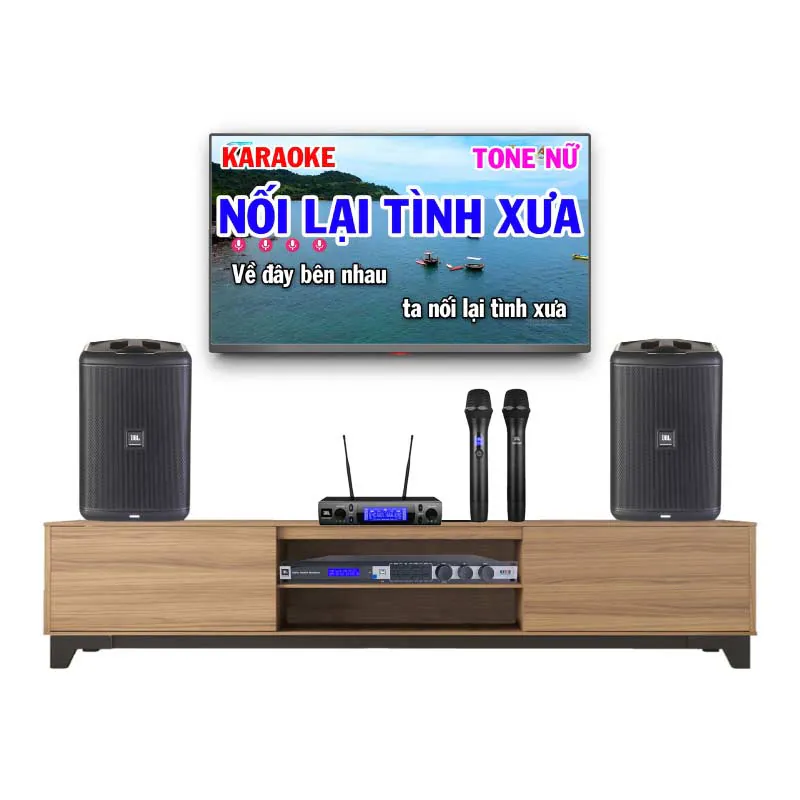 Dàn karaoke JBL HK92 (JBL Eon One Compact, KX 190, VM300)