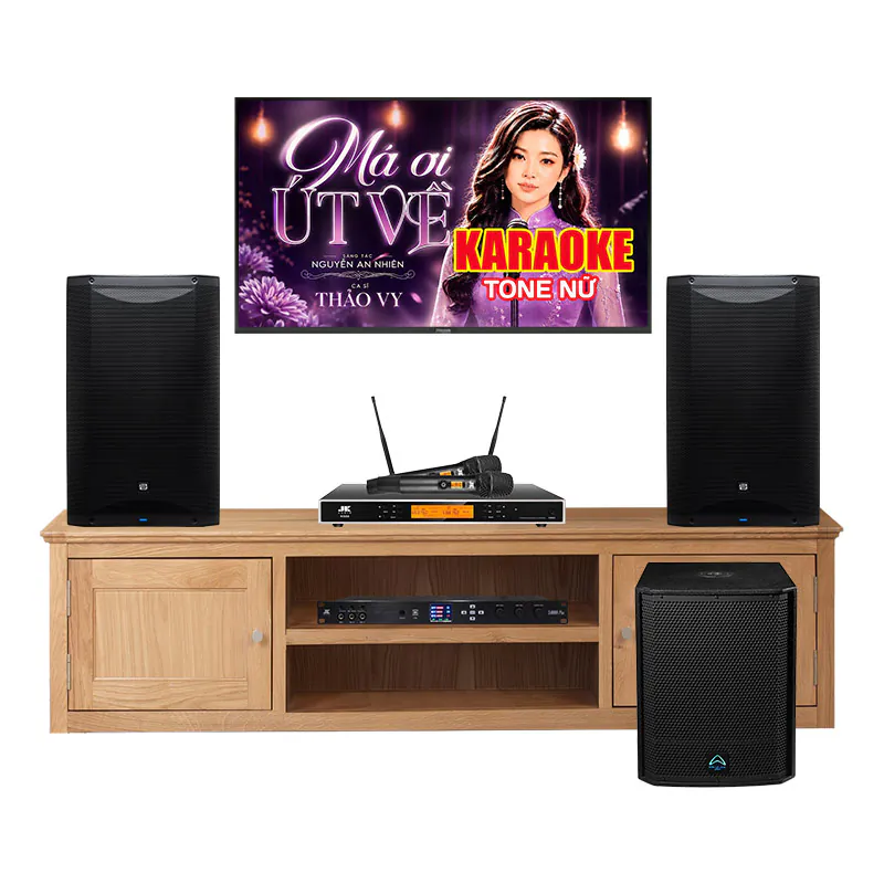 Dàn karaoke PreSonus KGD128 ( PreSonus AIR XD15, JKaudio X6000 Plus, K500, Wharfedale AX15B)