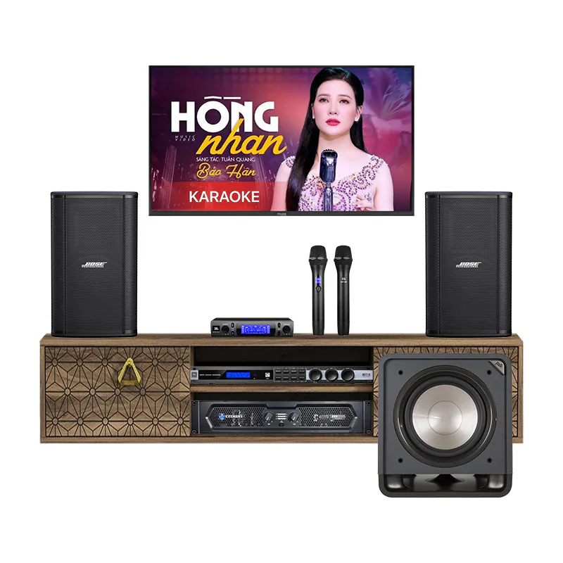 Dàn karaoke gia đình KGD139 (Bose ShowTime SK12, Polk Audio HTS12, Crown KVS1000, JBL KX190, JBL VM300)