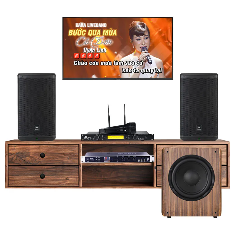Dàn karaoke gia đình KGD233 (JBL Eon 712, NEKO DK1000, JKAudio K310, Kadma SU30)