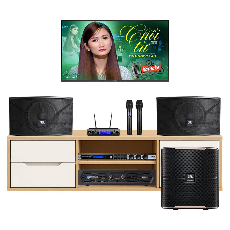 Dàn karaoke gia đình KGD40 (JBL Ki110, KX190, VM300, Crown KVS500, sub JBL Pasion 12SP)