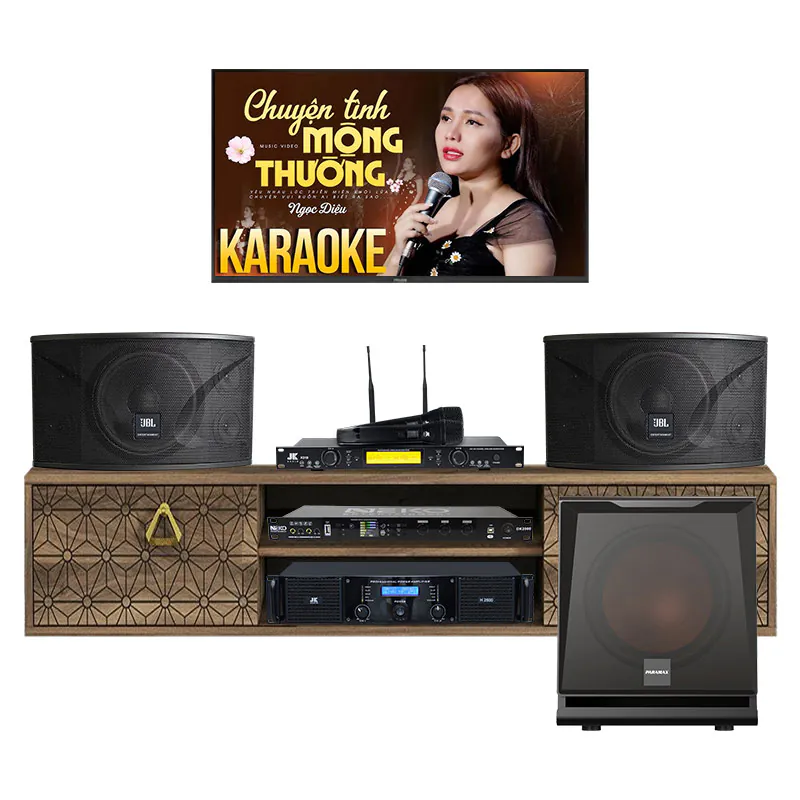 Dàn karaoke gia đình KGD48 (JBL Ki110, Neko DK2000, JKAudio H2600, K310, Paramax D30)