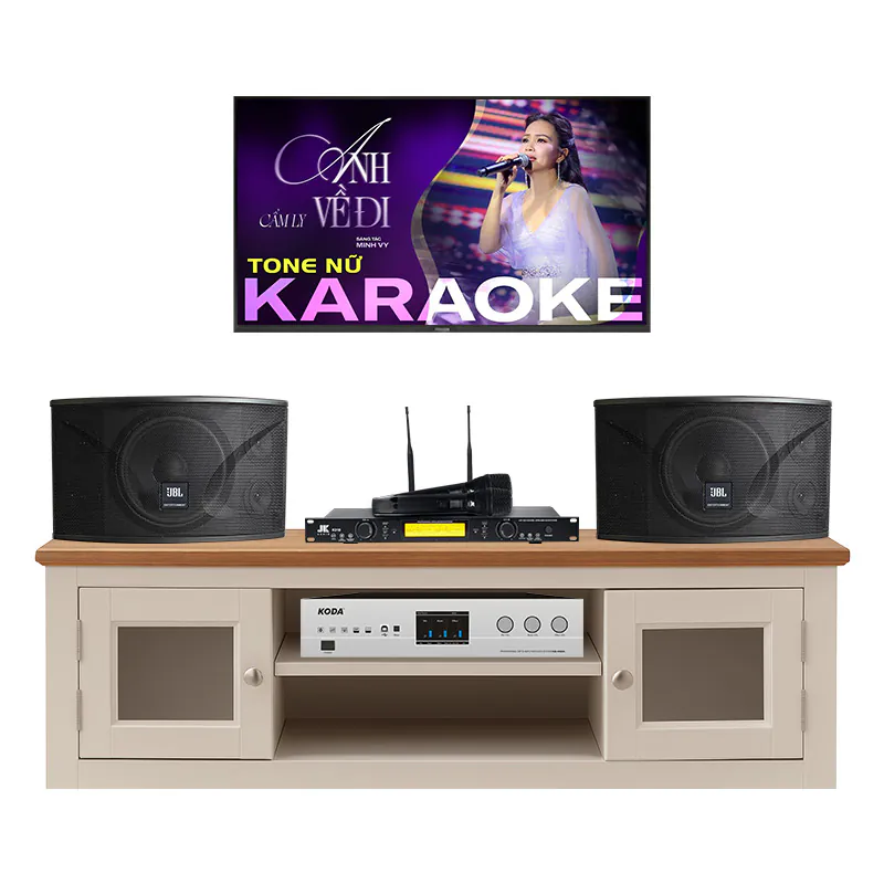 Dàn karaoke gia đình KGD54 (JBL Ki110, Koda KB450A, JKAudio K310)