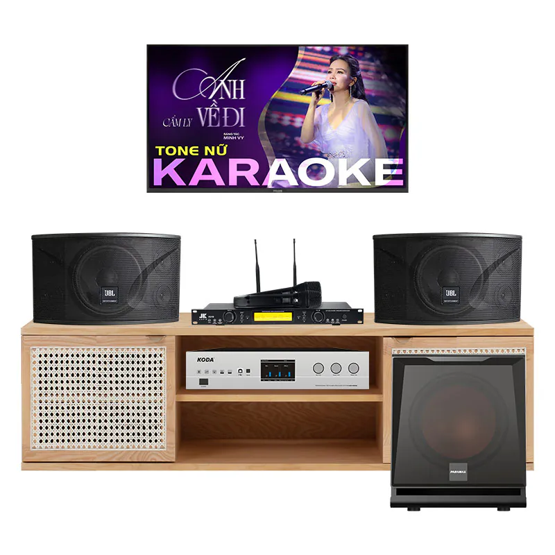 Dàn karaoke gia đình KGD55 (JBL Ki110, Koda KB450A, JKAudio K310, Paramax D30)