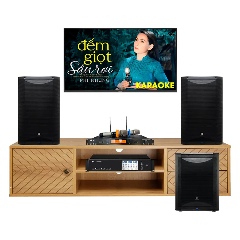 Dàn karaoke PreSonus KH15 (PreSonus AIR XD15, JKaudio X9900 Pro, JKAudio B9, PreSonus AIR XD Sub 15)