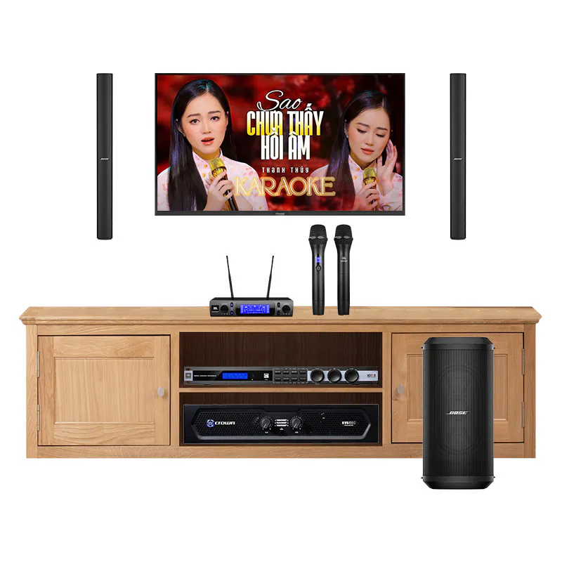 Dàn karaoke Bose LC08 (Bose Panaray MA12, Crown KVS500, JBL KX190, JBL VM300, Bass Bose SUB1)