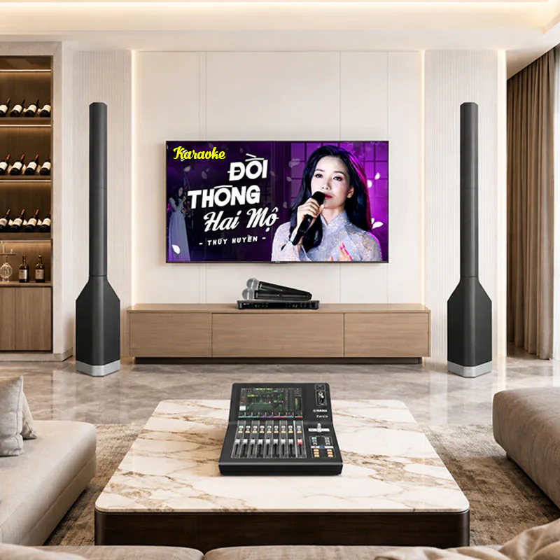 Dàn karaoke gia đình LC31 (LD Systems MAUI P900, Yamaha DM3S, Shure BLX288A/SM58)