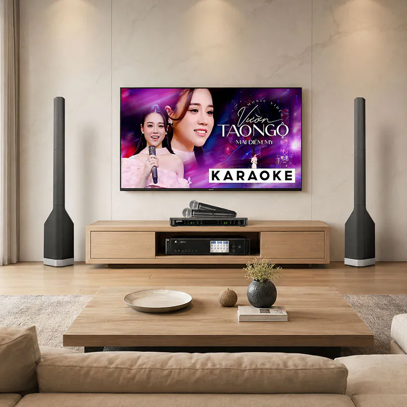 Dàn karaoke gia đình LC32 (LD Systems MAUI P900, JKaudio X9900 Pro, Shure BLX288A/SM58)