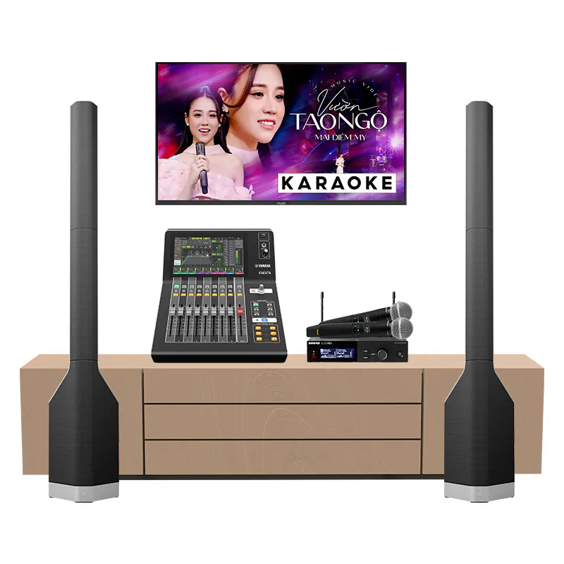 Dàn karaoke gia đình LC33 (LD Systems MAUI P900, Yamaha DM3S, Shure SLXD24D+A/B58-G66)