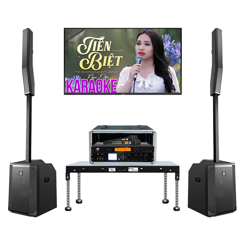Dàn karaoke Column SK10 (Electro-Voice Evolve 50M, JKAudio K500, X9000 Pro, Tủ Rack ABS 4U)