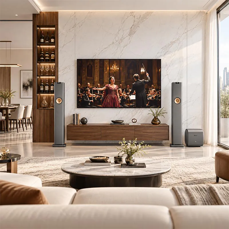 Dàn nghe nhạc Hi-end KEF HE21 (Loa KEF LS60 Wireless + Loa Sub KEF KC62)