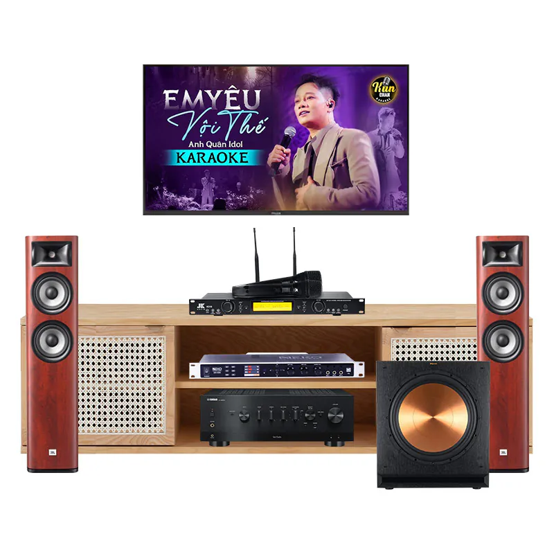 Dàn Nghe Nhạc, Hát Karaoke Yamaha NH131 (Yamaha R-N800A, JBL Studio 680, NEKO DK1000, JKAudio K310, Klipsch SPL120 )