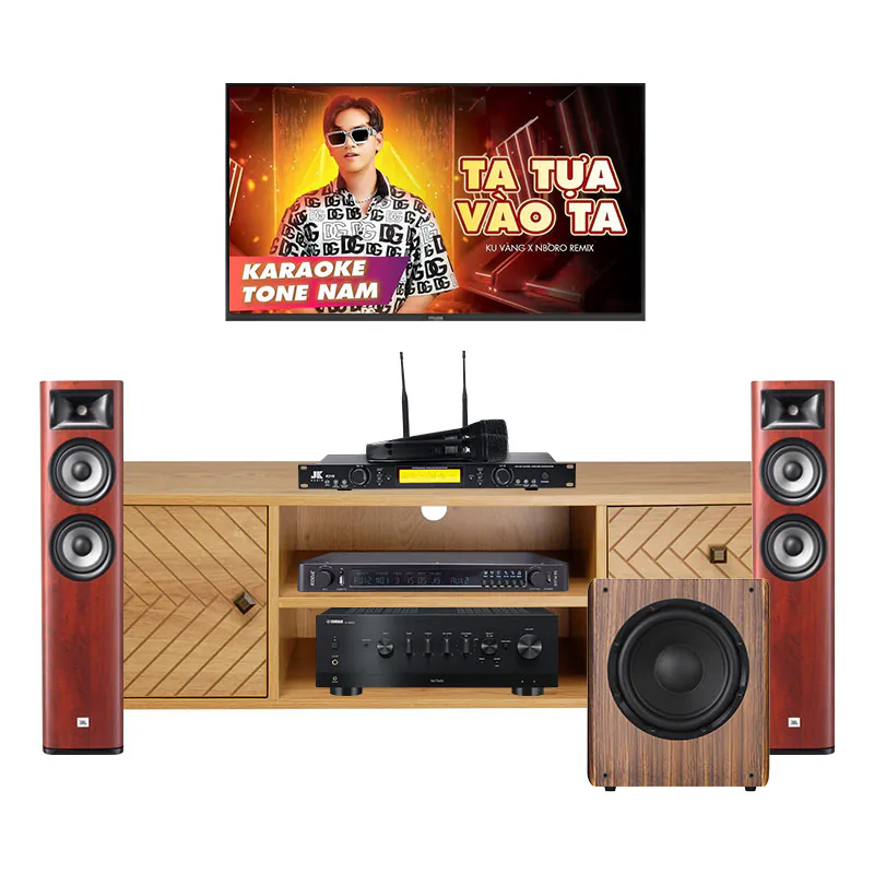 Dàn Nghe Nhạc, Hát Karaoke Yamaha NH136 ( Yamaha R-N800A, JBL Studio 680, Koda S8 Plus, JKAudio K310, Kadma SU30)