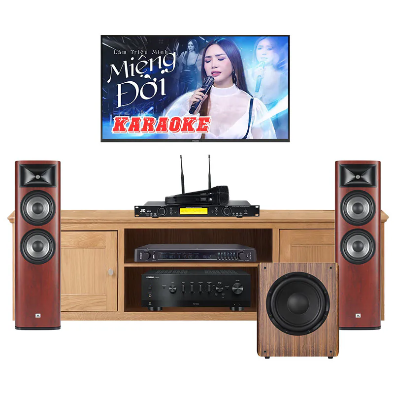 Dàn Nghe Nhạc, Hát Karaoke Yamaha NH153 (JBL Studio 690, Yamaha R-N800A, Koda S8 Plus, JKAudio K310, Kadma SU30)