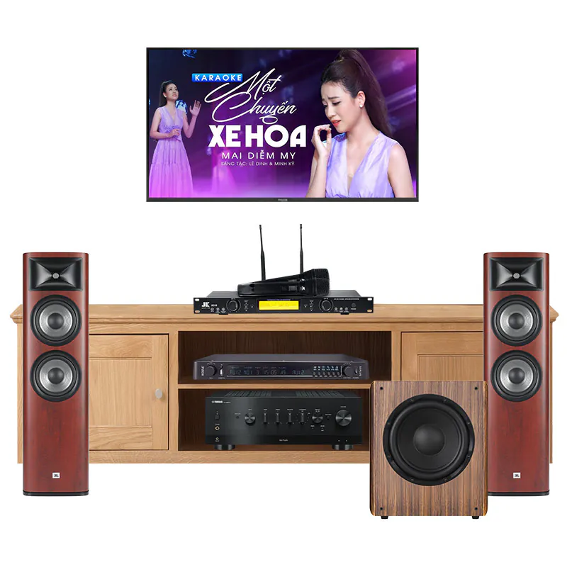 Dàn Nghe Nhạc, Hát Karaoke Yamaha NH178 (Yamaha R-N1000A, JBL Studio 690, Koda S8 Plus, JKAudio K310, Kadma SU30)