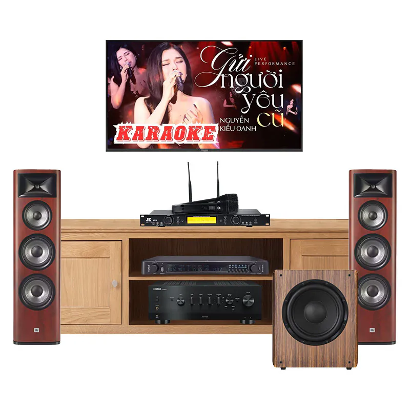 Dàn Nghe Nhạc, Hát Karaoke Yamaha NH195 (Yamaha R-N1000A, JBL Studio 698, Koda S8 Plus, JKAudio K310, Kadma SU30)