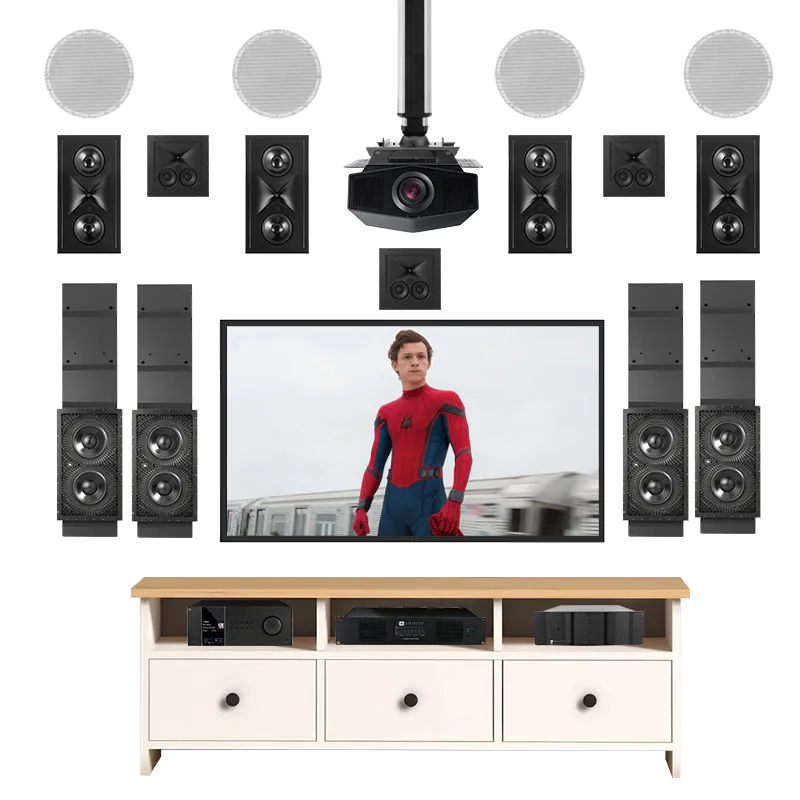 Combo Phòng Xem Phim 11.4 Sony, JBL Synthesis PXP 01 (Sony Bravia 9 VPL-XW8100, DT Frontier 120 inch, JBL Synthesis SDP-58, SDA-8300, S7165, SCL-3, SCL-4, SSW-3, SCL 5, Grandview GPCM-C600, Binary B6 Active 4K High Speed)