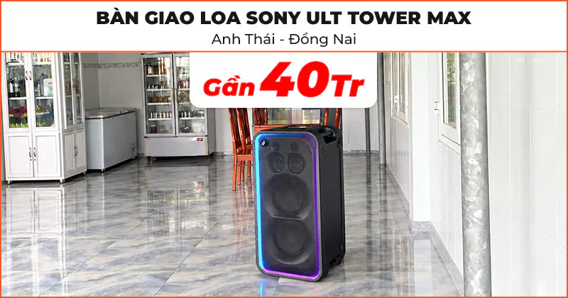 Bàn giao combo karaoke Sony trị giá gần 40 triệu đồng cho anh Thái ở Long Thành, Đồng Nai