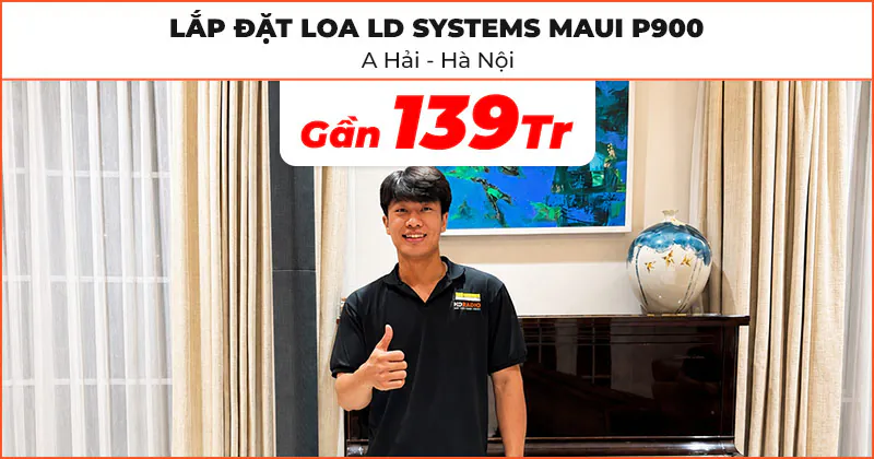 Lắp đặt bổ sung hệ thống Loa LD Systems cho dàn karaoke của anh Hải
