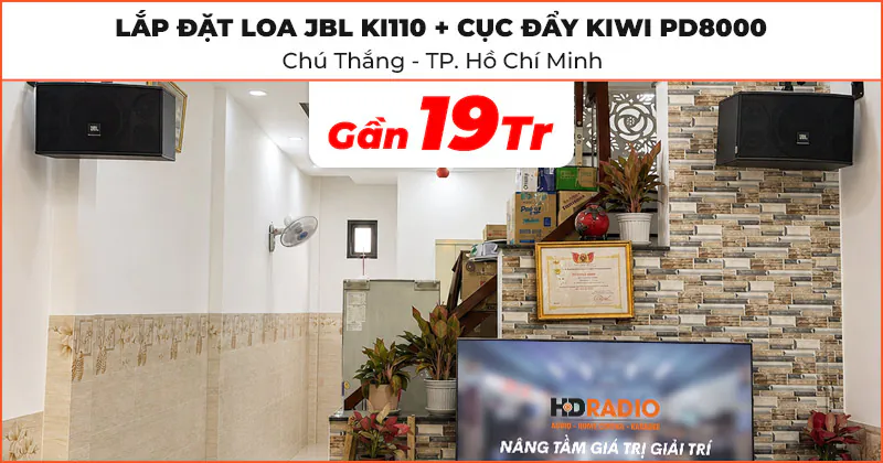 Lắp đặt loa karaoke JBL và đẩy liền vang Kiwi cho chú Thắng Lắp đặt loa karaoke JBL và đẩy liền vang Kiwi cho chú Thắng