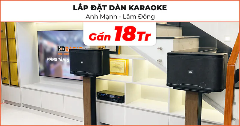 Lắp đặt dàn karaoke cho anh Mạnh ở Đà Lạt, Lâm Đồng Lắp đặt dàn karaoke cho anh Mạnh ở Đà Lạt, Lâm Đồng