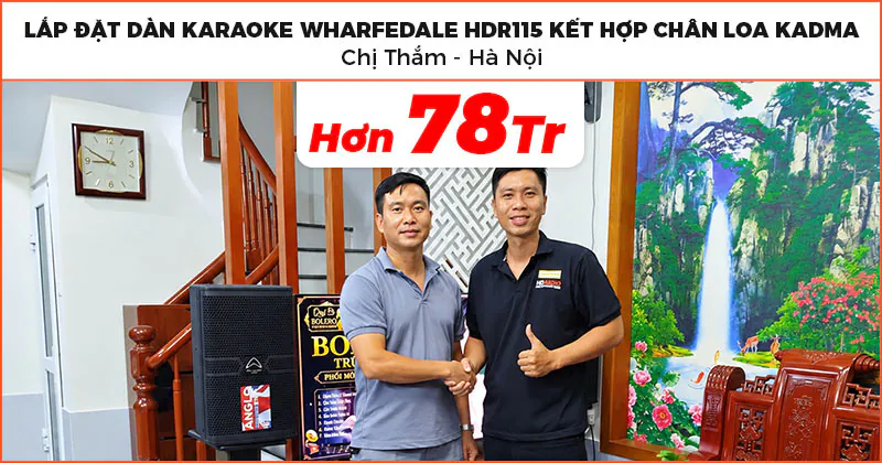 Lắp đặt Dàn karaoke cao cấp kết hợp chân loa cho chị Thắm ở Vĩnh Hưng, Hà Nội Lắp đặt Dàn karaoke cao cấp kết hợp chân loa cho chị Thắm ở Vĩnh Hưng, Hà Nội