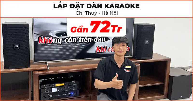Lắp đặt Dàn karaoke cho chị Thuỷ ở Hà Nội Lắp đặt Dàn karaoke cho chị Thuỷ ở Hà Nội