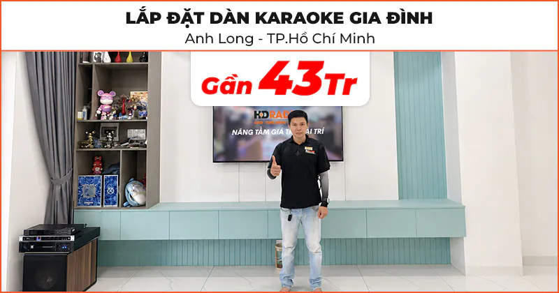 Dàn karaoke gia đình cực hay của anh Long ở Bình Chánh, TP.HCM