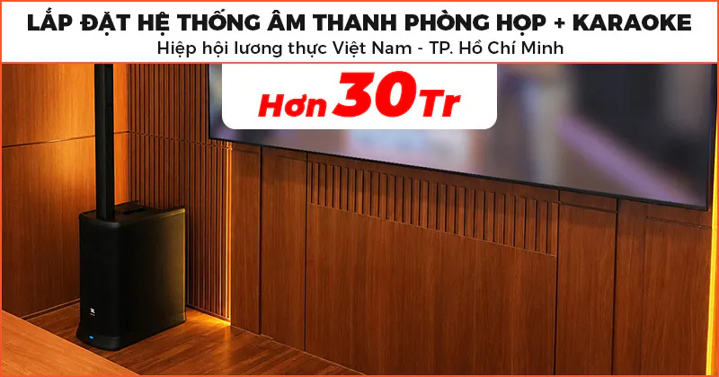 Lắp đặt Hệ thống âm thanh phòng họp kết hợp karaoke trị giá hơn 30 triệu đồng cho Hiệp hội lương thực Việt Nam - TP. Hồ Chí Minh